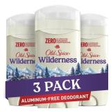 Old Spice Menfts Deodorant Aluminum-Free Wilderness with Lavender, 3oz (Pack of 3)