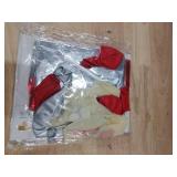 WEIKA 27 Pcs Red Silver Birthday Decorations, Red Happy Birthday Letters Balloon Banner 3D, Pentagram Heart Foil Balloons Confetti Balloons Kit For Boys Girls Party Supplies