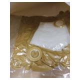 RUBFAC 129pcs Metallic Gold Balloons Different Sizes 18 12 10 5 Inch, Latex Balloon Garland Arch Kit for Party Graduation Wedding Holiday Happy Birthday Decoration