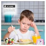 Secura 60-Minute Visual Timer, Silent Study Timer for Kids and Adults, Time Clocks, Time Management Countdown Timer for Teaching (Pink)