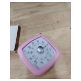 Secura 60-Minute Visual Timer, Silent Study Timer for Kids and Adults, Time Clocks, Time Management Countdown Timer for Teaching (Pink)