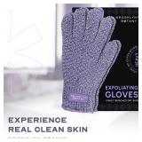 Brooklyn Botany Exfoliating Gloves for Bath and Shower  Heavy Duty Exfoliating Body Scrubber for Massage and Dead Skin Remover for Body  1 Pair