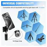 Phone Tripod Mount for MagSafe, Magnetic Tripods Phone Mount Adapter with 14 Screw, iPhone Tripod Mounts Adapter Free Adjustment Joints Smartphone Holder for iPhone 1615141312 Series