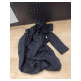 Pink Queen Womenfts Crew Neck Long Sleeve Midi Dress Cutout Twist Ruched Party Cocktail Bodycon Slit Knit Dresses Black L