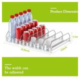 IBORING Drink Organizer for Fridge,Self Pushing Fridge Drink Organizer,Automatic Drink Dispenser for Fridge-Holds up to 30 Cans