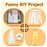 imprsv Marquee Letter, 3FT LAMP, Foam Board, LED, Battery Powered, Decorative Light, for Birthday, Graduation, Engagement, Wedding, Baby Shower