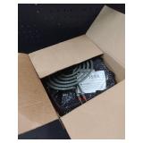 W10196405 W10196406 Electric Stove Burner Drip Pans and MP22YA Electric Range Burner Element Unit Set by Cenipar-Compatible with Whirl-pool Ken-more Ama-na Range OvenStove