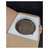 LERATIO Ceramic Dinner Plates Set of 6, 10.5 Inch Reactive Glaze Porcelain Plates, Modern Shape Dinnerware Dishes Set for Kitchen,MicrowaveandDishwasherandOven Safe, Scratch Resistant-Chestnut