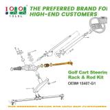 10L0L Golf Cart Steering Rack and Rod Kit Compatible with EZGO Marathon 1971-1994 Models, Ball Joint and Boot Cover, OEMnumber15407-G1