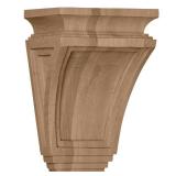 Ekena Millwork COR06X04X09ARRW Arts and Crafts Wood Corbels, 6\W x 4\inD x 9\inH, Rubberwoodin