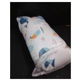 Bunnikins and Clover Toddler Nap Mat with Removable Pillow, Nap Rolls for Preschool, Easy Clean Toddler Floor Bed for Kindergarten, Kids Sleeping Bag for Daycare