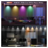 Homevenus Smart Recessed Lighting 4 Inch 9W 810LM Ultrathin Recessed Lights RGBCW Music Sync Color Changing Dimmable Canless Led Recessed Light Fixtures Compatible with AlexaGoogle Assistant 4 Pack