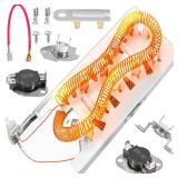 Heating Element Kit for Maytag (Bravos) Dryer MEDB765FW0, MEDB765FC0, MEDB835DW4, MEDB835DC4, MEDB855DC4, MED5630HW1, MEDX500XW0, MEDX700XW0 Heating Component Repair Replacement