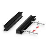 homdiy 10 Pack Adjustable Black Cabinet Pulls 1\ to 4\in (25-102mm) Adjustable Hole Distance Drawer Pullsin