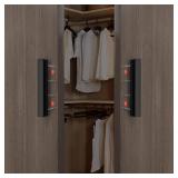 homdiy 10 Pack Adjustable Black Cabinet Pulls 1\ to 4\in (25-102mm) Adjustable Hole Distance Drawer Pullsin