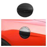 RT-TCZ Fuel Filler Door Gas Tank Cap Cover Exterior Decoration Accessories for 2015-2022 Ford Mustang (Black)