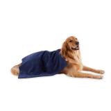 Bone Dry Pet Grooming Towel Collection Absorbent Microfiber X-Large, 41x23.5\, Embroidered Navyin