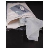 Paper Towel Holder Countertop, Standing Paper Roll Holder with Anti Slip Weighted Base, Stainless Steel Freestanding Paper Towel Holder for Kitchen, Black