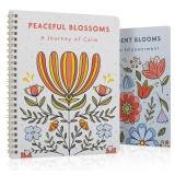 Beautiful Adult Coloring Book Set of 2 for Relaxation - Affirmation and Inspirational Books Making it a Great Gift - Perfect Stress-Relieving Books Fun to Color for Women