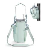 sportsnew Magnetic Gym Bag for Women Men, Water Bottle Carrier Holder with Strap and Phone Pockets for 40oz Tumbler with Handle, 4 Built-in Magnets Small Gym Bag for Sports, Workout, Fitness, Walking