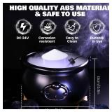 DC24V Led RGB Ultrasonic Mist Maker Fogger with 7.87Inch Cauldron for Halloween Decorations Indoor, Mini Fog Machine for Halloween Outdoor Party Decor, Decoration for Home, Table, Kitchen, Room