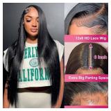 Btomar 30 Inch 13x6 Lace Front Wigs Human Hair 200 Density Straight HD Lace Front Wigs Pre Plucked Straight Glueless Human Hair 13x6 HD Frontal Human Hair Wig for Women