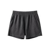 AMY COULEE Mens Lounge Shorts 4 inch Pajama Lightweight Cotton Sleep Bottoms with Pockets (Charcoal Heather, 2XL)