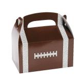 Fun Express Football Shaped Treat Boxes for Birthday and Sports Party Supplies - 12 Pieces
