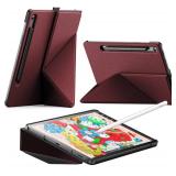 INFILAND Case for Samsung Galaxy Tab S10 LiteTab S10 FE S9 FE 5G 10.9 InchTab S9 11 Inch, Slim Protective Cover with Multi-Angle Magnetic Origami Stand, Auto WakeSleep (Burgundy)