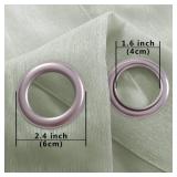 KOUFALL Sage Green Sheer Curtains 63 Inch Length,Grommet Airy Pastel Curtains for Nursery Boy Girl,2 Panel Set