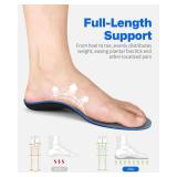 Plantar Fasciitis Feet Insoles Arch Supports Orthotics Inserts Relieve Flat Feet, High Arch (Mens 5-5 12 | Womens 7-7 12)