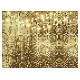 LYCGS 7X5ft Happy Birthday Backdrop Golden Square Light String Photography Background Girls Women 16th 18th 20th 21st 30th 40th 50th Birthday Party Decorations X-200