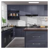 CEYMIO 6 Pack 3 Inch Clear Glass Cabinet Handles and Pulls for Dresser and Drawers, Kitchen Bathroom Bedroom Brushed Nickel Pull Door Handle Distance Glass Crystal Knobs 76mm