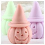 XIAOSHUI Pumpkin Candle Molds - Silicone Molds for Halloween Candle Making and Home Decor
