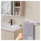 NearMoon Self Adhesive Hand Towel HolderTowel Ring, Stainless Steel Hand Towel Bar Rustproof Stick on Wall-Towel Rack for BathroomKitchen, Sticky and Wall Mounted (1, Brushed Nickel)