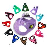 EcoBark Step in Dog Harness - Eco-Friendly Dog Harnesses for Small and Medium Breed Dogs - Reflective and Adjustable Body Halter Vest - Soft Mesh Toy Breed Harness (Lavender, Large)