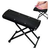 ZtohPyo Foldable Foot Rest, 6-Height Adjustable Spa Foot Stand, Non-Slip Sturdy Foot Care Stand for Easy Home Pedicures, Beauty Pedicure Stool Tool