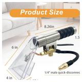 Extractors Upholstery and Auto Detailing Tool Hand Wand, Extractor Hand Tool, Carpet Cleaning Extractor with Clear Head for MyteeShopVac and Most Portable Carpet Attachment, Extractor Vacuum Hose Kit