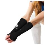 FitsT4 Sports Volleyball Arm Sleeves for Girls Passing Forearm Sleeves with Protection Pads and Thumbhole for Youth