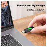 Aiibe 64 GB Flash Drive USB Flash Drive 64GB Thumb Drive USB 2.0 Memory Stick Zip Drive Backup Jump Drive Single 64GB 64G USB Drive for PC Laptop