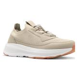 Menfts Orthopedic Slip-On Loafers Walking Shoes: Lightweight Casual High Arch Cushion Thick Sole Tennis Shoes, Adjustable Fit Supportive Orthotic Sport Sneakers for Plantar Fasciitis Beige Size 11.5 u