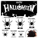 Xuhal 45 Pcs Magnetic Spider Halloween Garage Door Decorations Outdoor Halloween Garage Door Magnets Spider Decorations Stickers for Fridge Refrigerator Garage Door Car Window Decor