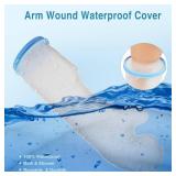 Waterproof Cast Cover Arm Kids, Teen Short Arm Cast Protector for Shower, Shower Sleeve for Arm Cast Bag, Arm Cover for Showering After Surgery Comfortable Watertight Seal Reusable