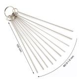 Mudder Set of 9 Carburetor Cleaning Kit Carburetor Carbon Dirt Jet Remove Cleaner Torch Tip Cleaner Tool Cleaning Wire Needles and Nylon Brushes for Motorcycle Moped Welder Carb Spray Gun