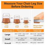 36 Pcs Square Chair Leg Floor Protectors, Felt Furniture Pads for Hardwood Floors, Chair Leg Protectors for Hardwood Floors, Floor Protectors for Chairs, No Scratches and Reduce Noise - Large Size