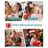 Nekteck Foot Massager with Heat and Foot Roller, Shiatsu Calf Leg Massager for Circulation and Neuropathy Pain Relief for Feet Care Home Office Gadgets Relaxing Massage Tools Gifts for Women Men Mom D