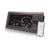 Super Quiet Register Booster Fan for 4\ x 10\in Register Holes, Smart Register Vent with Dual Intelligent Thermostat and WIFI App Control, Heating Cooling AC Vent Fan (ORB)in