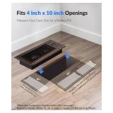 Super Quiet Register Booster Fan for 4\ x 10\in Register Holes, Smart Register Vent with Dual Intelligent Thermostat and WIFI App Control, Heating Cooling AC Vent Fan (ORB)in