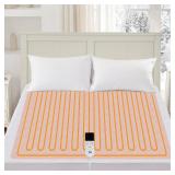 Sealy Heated Mattress Pad Full Size Single Control for Zone, 9 Heated Settings and 1-9 Hours Auto Shut Off, Luxury Quilted Bed Warmer with ETL Certified, Soft Extra-Cozy Fabric