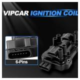 VIPCAR 1xUF434 Ignition Coil and 6xIridium Spark Plug Set Compatible with Chevy 2007-2013 Silverado 1500 4.3L, 2005-09 Equinox 3.4L, 2006-11 Impala Malibu 3.53.9L, Uplander G6 Rendezvous? Vue Relay